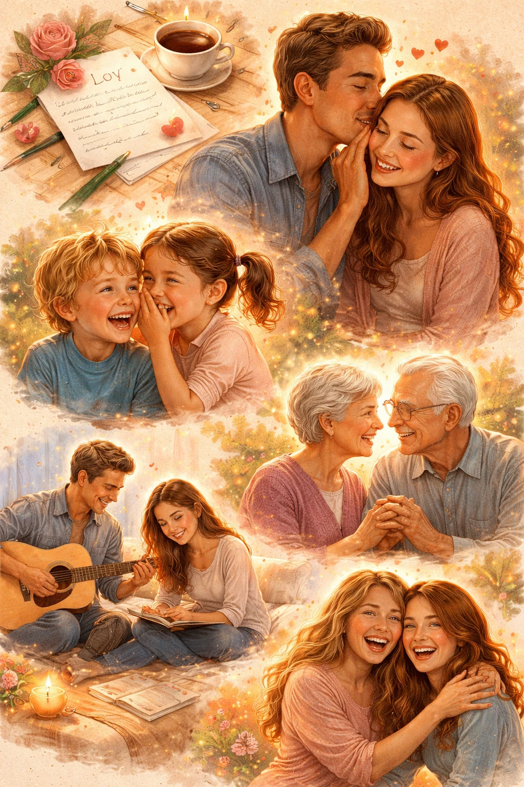 Illustration 2 du poème Les petits mots.